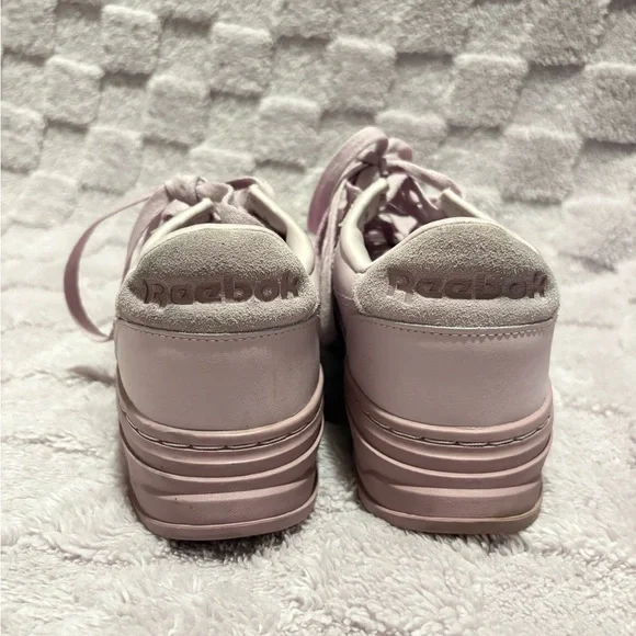 ♡Reebok Club C Double GEO Purple Leather Sneakers♡ - Picture 5 of 7